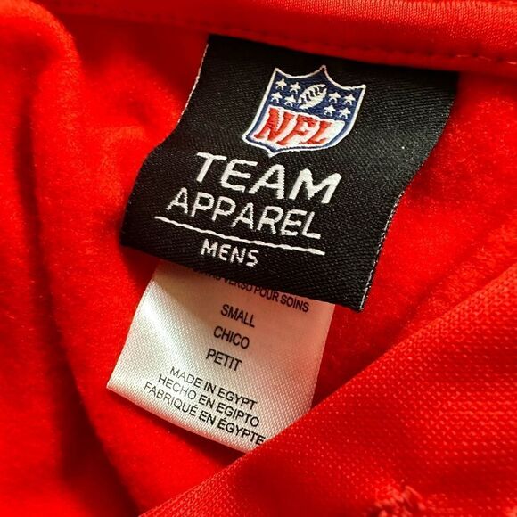 NWT NFL Team Apparel Authentic Red Kansas City Chiefs Hoodie Football - Small - Picture 2 of 9